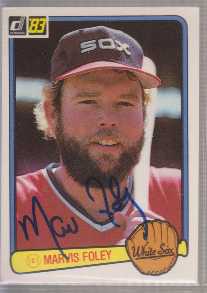 Autographed 1983 Donruss Marvis Foley - White Sox - Image 1 of 1