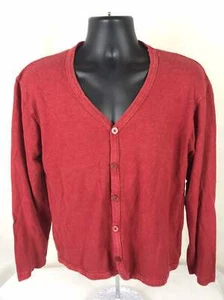 Women's Hemp & Chocolate Button Up Cardigan Shirt. Red Size L - Picture 1 of 4
