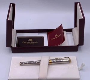 MAURICE LACROIX STERLING SILVER BALLPOINT PEN WITH BOX AND PAPERS - Picture 1 of 19