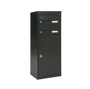 Paketbriefkasten Balsa 483 Schwarzgrau mit 2 separaten Briefkästen - Imagen 1 de 5