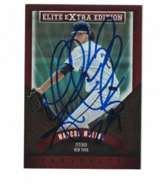 MARCOS MOLINA SIGNED IP 2015 PANINI ELITE EXTRA PROSPECTS #154 NY METS AUTO - Image 1 of 2