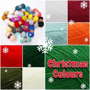 Christmas Colours SPECIAL DK Stylecraft Acrylic Knitting Crochet Yarn Wool 100g - Picture 1 of 38
