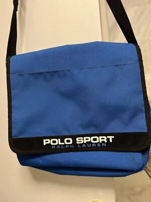 Polo Sport Ralph Lauren 14” Blue Crossbody Strap Messenger Bag - Image 1 of 4