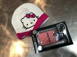 HELLO KITTY BENIE HAT&I PHONE CASE - Picture 1 of 10