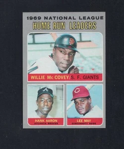 1970 Topps #65 Hank Aaron / Lee May / Willie Giants / Braves / Reds - Picture 1 of 2