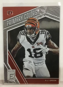 2019 PANINI ELITE PRIMARY COLORS A.J. GREEN /299 #4 BENGALS MSK - Picture 1 of 2