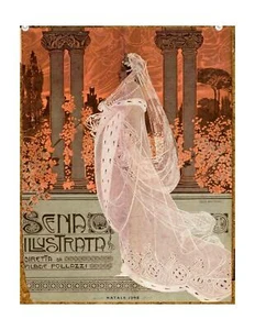 Scena Illustrata Arts Literature Music Theatre Cover woman 8 1932 - Picture 1 of 1