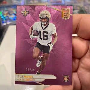 🇺🇸 2024 Donruss Elite BUB MEANS Purple Rookie # /49 Saints 🔥 - Picture 1 of 5