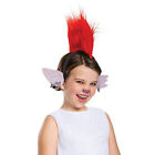 \Trolls World Tour Widerrist aufhellende Haarperücke Mohawk Halloween Kostüm mit Ohren NEU