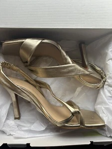 Next Signature Gold Sandal Size 6.5 - Picture 1 of 6