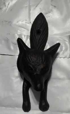 Iron Metal Fox Door Knocker Textured Bronze Brown Finish Cottage Farmhouse - Image 1 of 4