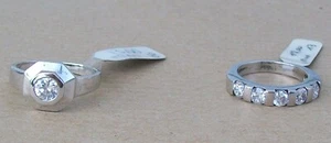 2 Anelli in argento taglia 13 e 18 - Foto 1 di 2