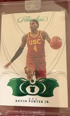 2019 Panini Flawless Kevin Porter Jr.  Emrald /5  #62 ONE OWNER ONLY RC USC - Image 1 of 4