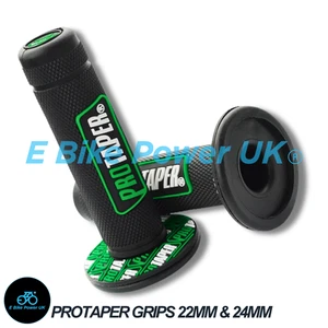 Motocross Grips Green Universal Moto Bike Pit Bike E Bike Surron  22MM & 24MM - Picture 1 of 3