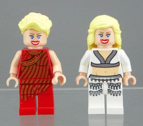 Lego Willie Scott iaj026 7199 Indiana Jones Temple of Doom Minifigure Lot of 2