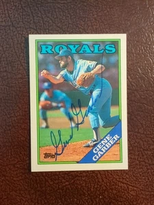Gene Garber Signed Autographed 1988 Topps Card MLB Baseball Kansas City Royals - Bild 1 von 1