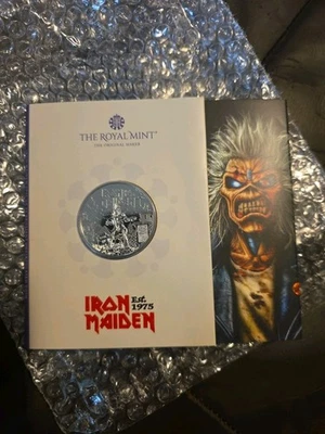 2025 Iron Maiden Coin from the Royal Mint 5 Pounds - Image 1 of 4