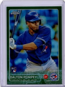 2015 Topps Chrome Dalton Pompey #18 Rookie Green Refractor/99 Blue Jays - Imagen 1 de 2