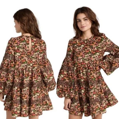 Vestido BYTIMO Baby Cord Shift en Winterfield Bohemio Cottagecorecore Talla XS Foto 1 de 4