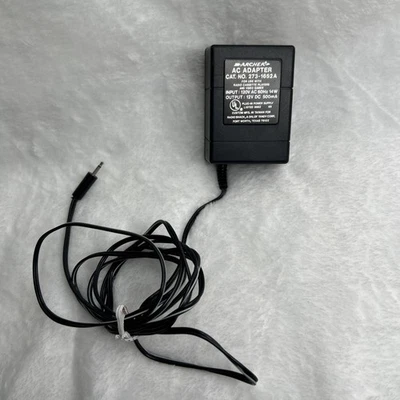 Adaptador de CA 273-1652A Radio Shack Archer 12V DC 500mA alimentación vintage probado funciona Foto 1 de 4