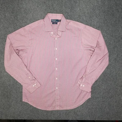 Polo Ralph Lauren Shirt Mens 17 Striped Regent Classic Fit Long Sleeve Dress - Image 1 of 4