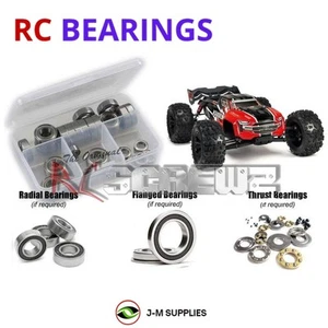 RCScrewZ Rubber Shielded Bearings ara029r for Arrma Kraton 6s V4 ARA106040 | KIT - Picture 1 of 15