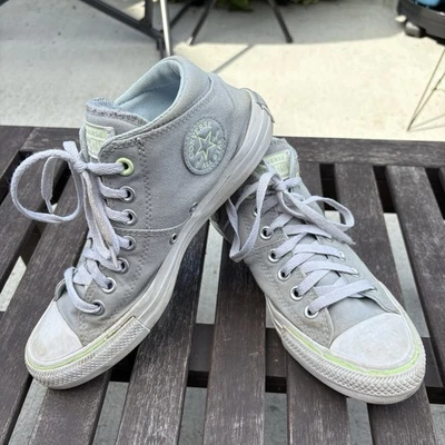 Converse Chuck Taylor All Star Feminino Tamanho ~8.5 ~ Cinza Madison Mid Top *Leia - Imagem 1 de 4