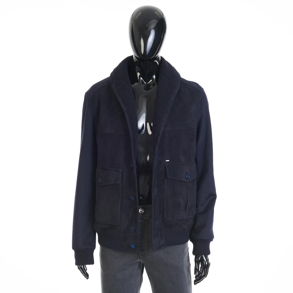 STEFANO RICCI 9600$ Cashmere Blouson Jacket - Lacon Shearling Shawl Collar - Image 1 of 4