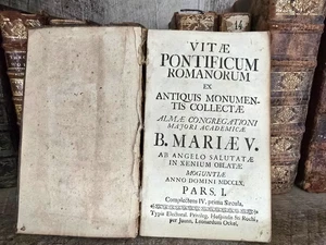 Old Book 1760 - Lives of the Roman Pontiffs Collected from Ancient Monuments - Picture 1 of 8