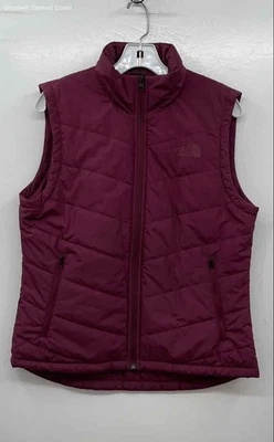 The North Face Women's Deep Berry Full Zip Vest - Size M - Image 1 of 4