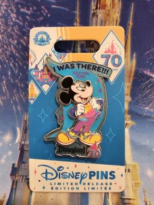 New Disneyland 70th Anniversary I Was There July 17th 2025 LR Pin Mickey Mouse - Picture 1 of 1