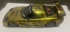 Dale Earnhardt and Jr. Corvette Gold Chrome 1:18 Raced Version Action No Box