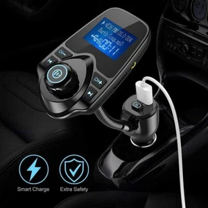 Nulaxy Bluetooth FM Transmitter for Car, Upgraded Manual Power On/Off Switch Wir - Picture 1 of 2