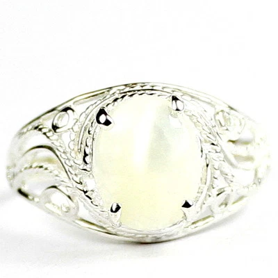 Mother of Pearl, 925 Sterling Silver Ladies Ring, SR083 - Image 1 of 4