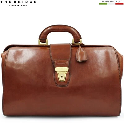 $805 The Bridge STORY Tuscan brown leather retro style doctor bag Made in Italy - Image 1 of 4