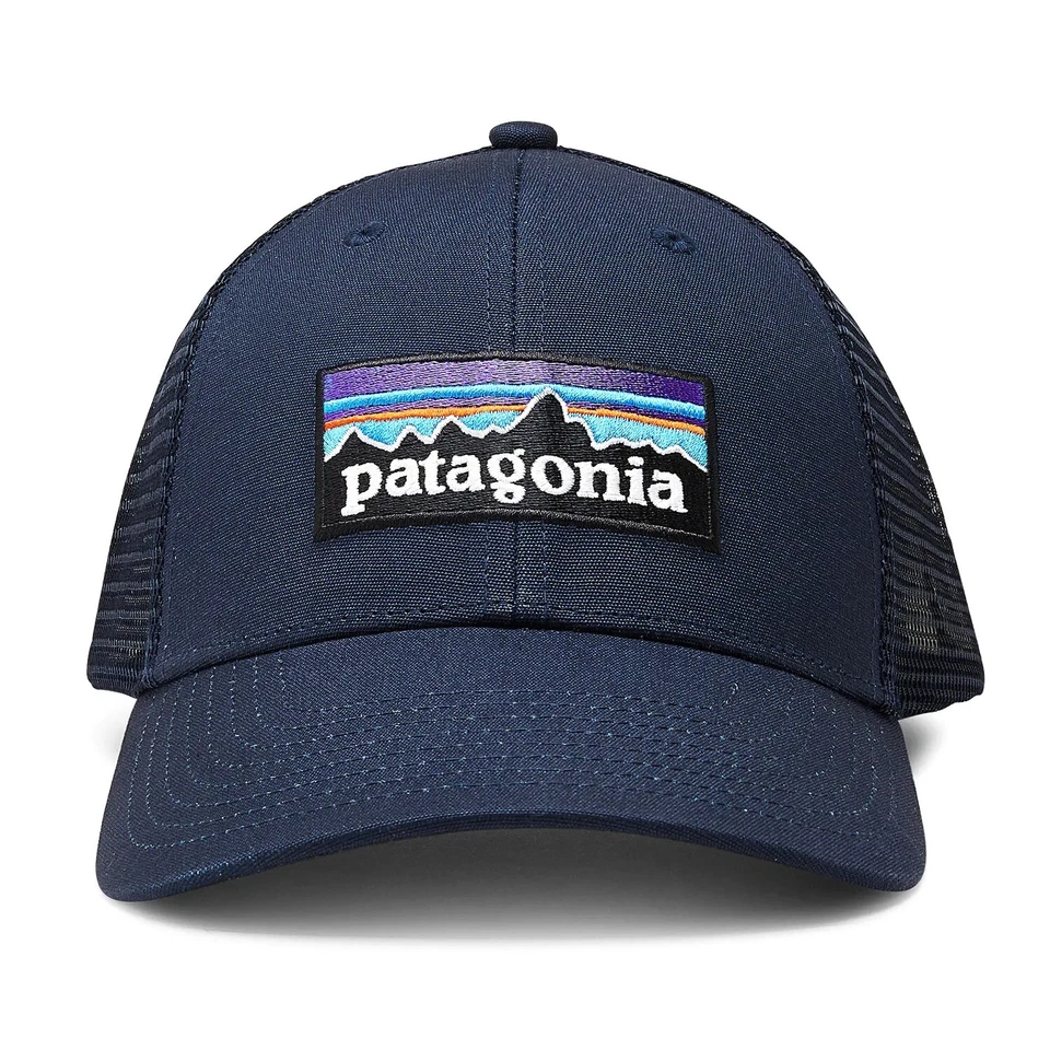 Patagonia Mens P-6 Logo LoPro Trucker Hat - Navy Blue