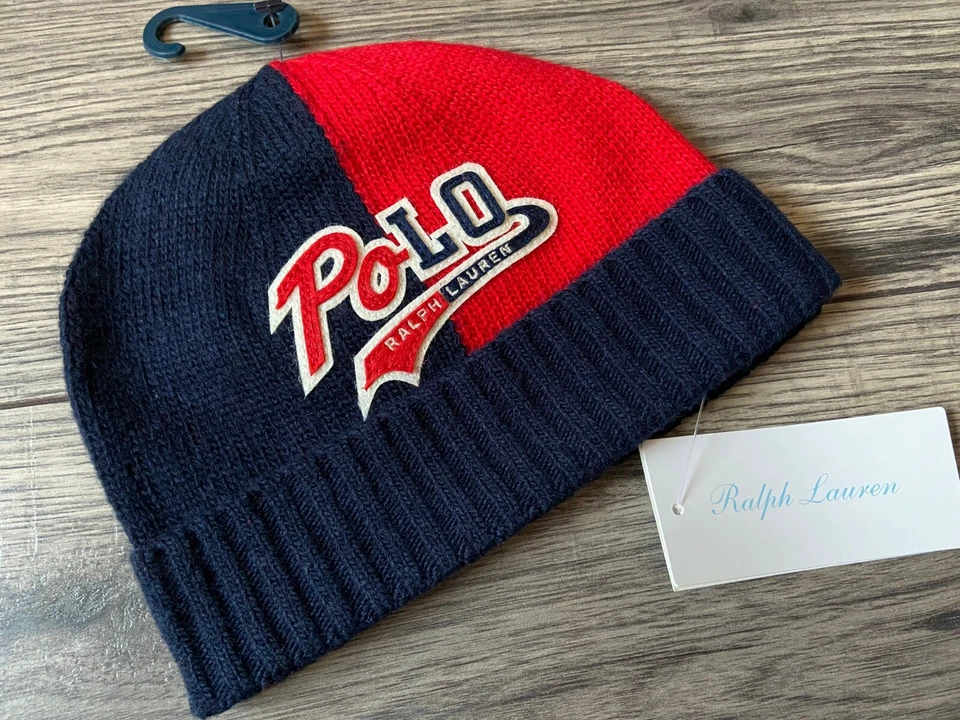 GORRO RALPH LAUREN BEBÉ NIÑO VARIIDAD LOGO EDAD 9-24 MESES NUEVO CON ETIQUETAS Foto 1 de 4