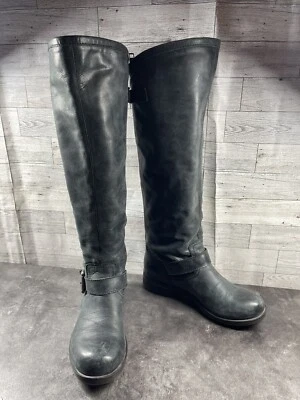 Steve Madden Botas de Montar Mujer 7M Dama Halcón Zapato Cuero Hebilla Alta Ecuestre Foto 1 de 4