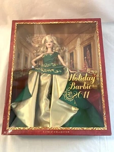 HOLIDAY BARBIE 2011 Christmas Blonde Collector Doll Mattel Mattel - Picture 1 of 5