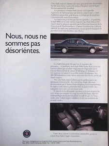 PUBLICITÉ DE PRESSE 1990 - SAAB 9000 CD TURBO 16 - Imagen 1 de 1