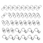 40 Pcs S Hooks Small Jewelry End Findings Necklace Beads Connector Lobster Clasp