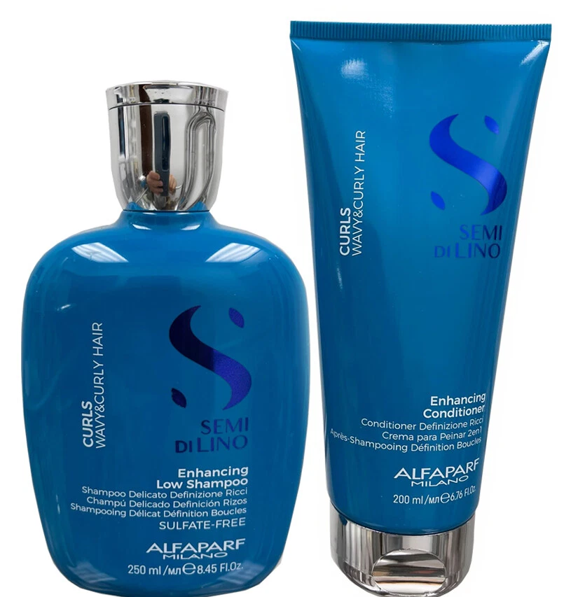 ALFAPARF Semi Di Lino Enhancing Low Shampoo 250ml /Enhancing Conditioner 200ml - Image 1 of 1