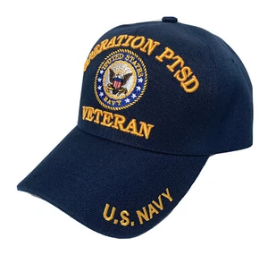 OPERAZIONE PTSD U.S. NAVY VETERANO NAVALE USN VETERANO SOCCORSO VETERANO GUERRA BATTAGLIA BERRETTO CAPPELLO - Foto 1 di 3