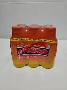 SEALED👉Lipovitan CAFFEINE Vitamin C DIETARY SUPPLEMENT/Energy Drink (Pack Of 6) - Picture 1 of 7