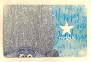 Macy's Macys Dreamworks Guy Diamond Silver Glitter Troll 2016 Gift Card - Picture 1 of 1