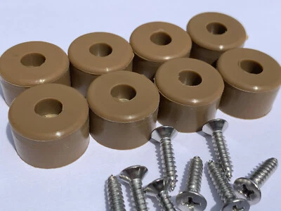 Parachoques de goma de silicona 7/8" DIA negro blanco transparente marrón naranja rojo azul verde Foto 1 de 4