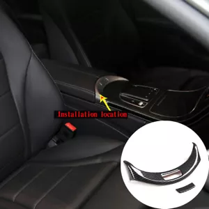 Cubierta decorativa de fibra ABS con mango de caja de reposabrazos para Benz Clase C GLC 15-21 - Imagen 1 de 10
