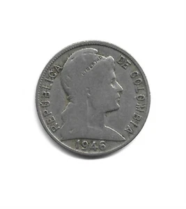 World Coins - Colombia 5 Centavos 1946 Coin KM# 199 - Picture 1 of 3