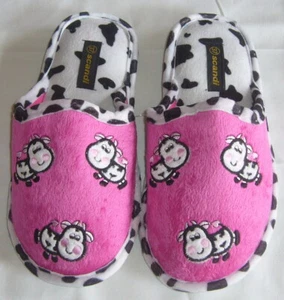 Hausschuhe Hüttenschuhe Pantoffel Kuh Kühe Muh Schuhe Slipper 36 37 38 39 NEU - Bild 1 von 12