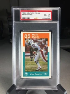 1984 Dolphins Police Mark Duper Rookie - PSA 10 - Miami Dolphins - Picture 1 of 2